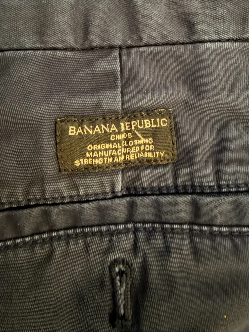 Banana Republic Factory Lived-In Chino Skinny Fit Pants Men’s 31x30 Navy Stretch